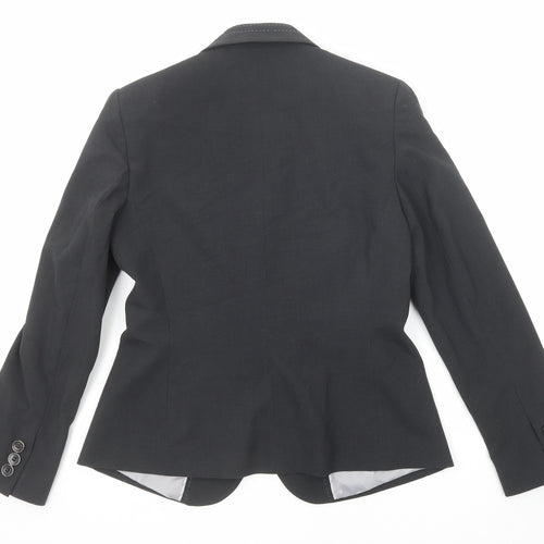 Marks and Spencer Womens Grey Polyester Jacket Suit Jacket Size 12 - Contrast Stitching