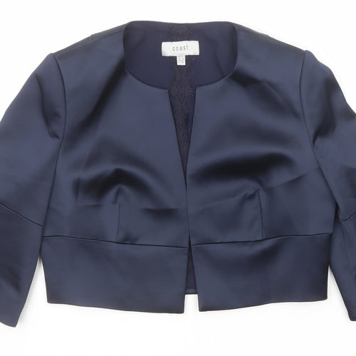 Coast Womens Blue Jacket Size 12