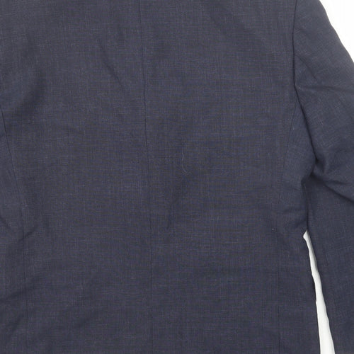 Harewood Mens Blue Polyester Jacket Suit Jacket Size 38 Regular