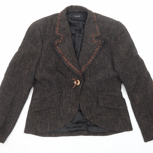 Sand Copenhagen Womens Black Jacket Blazer Size 12 Button