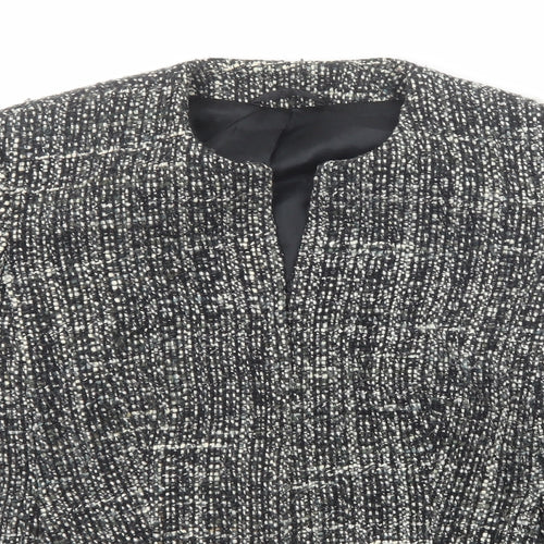 NEXT Womens Black Jacket Blazer Size 12 Hook & Eye