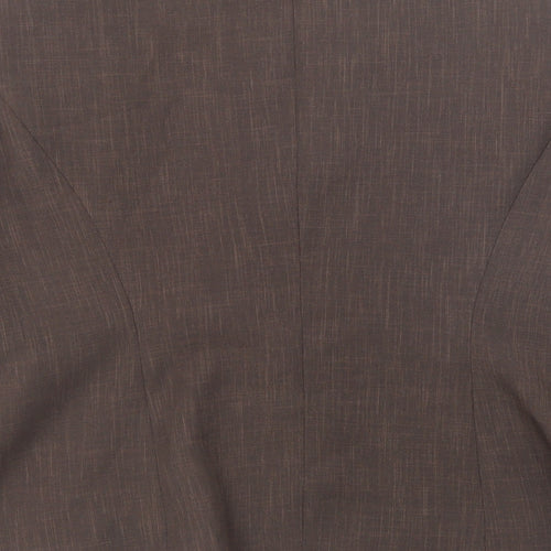 Berkertex Womens Brown Jacket Blazer Size 12 Zip