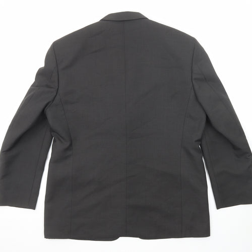Savatini Mens Black Polyester Jacket Suit Jacket Size 42 Regular