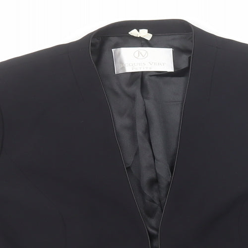 Jacques Vert Womens Black Jacket Blazer Size 10