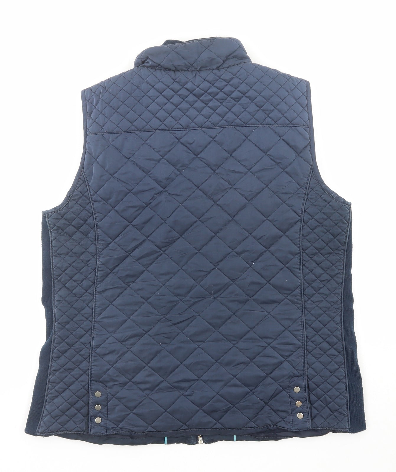 DASH Womens Blue Gilet Jacket Size 14 Zip