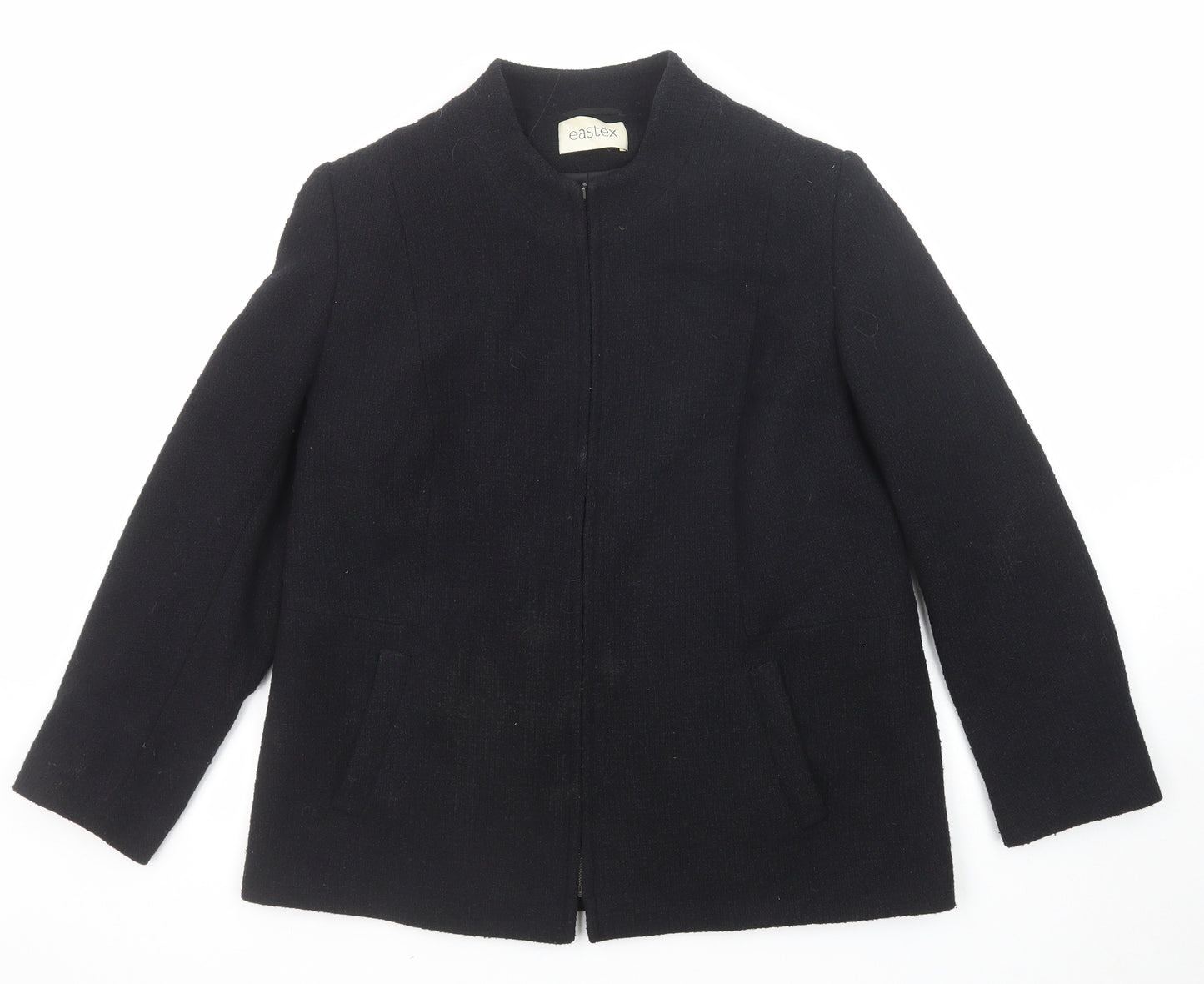 Eastex Womens Black Jacket Size 16 Zip