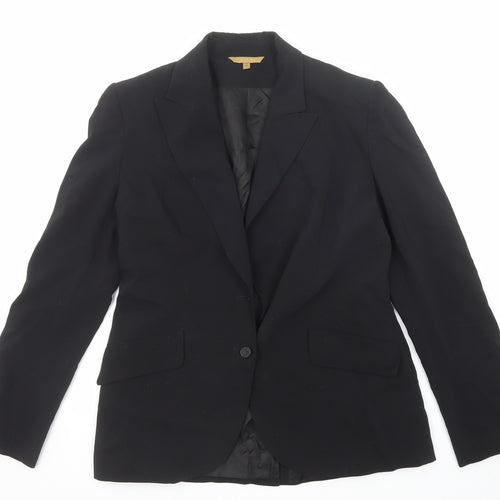 Hennes Womens Black Polyester Jacket Suit Jacket Size 14
