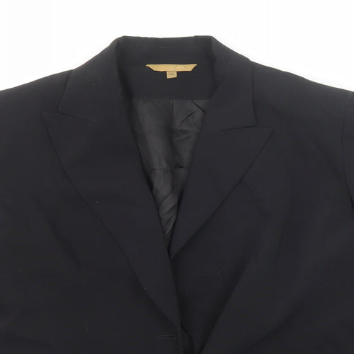 Hennes Womens Black Polyester Jacket Suit Jacket Size 14