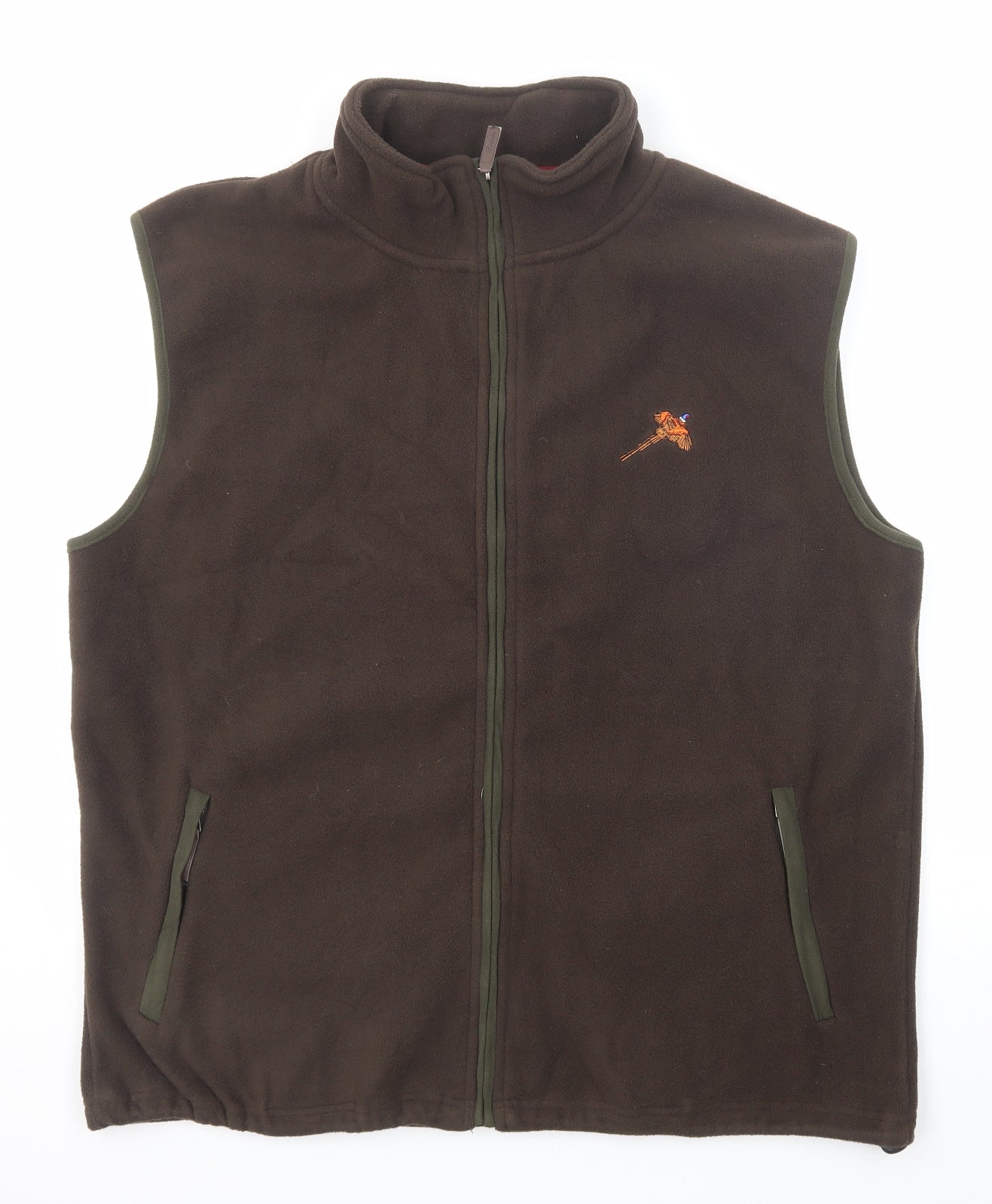 Rydale Mens Brown Gilet Jacket Size 2XL Zip