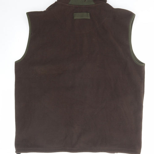 Rydale Mens Brown Gilet Jacket Size 2XL Zip