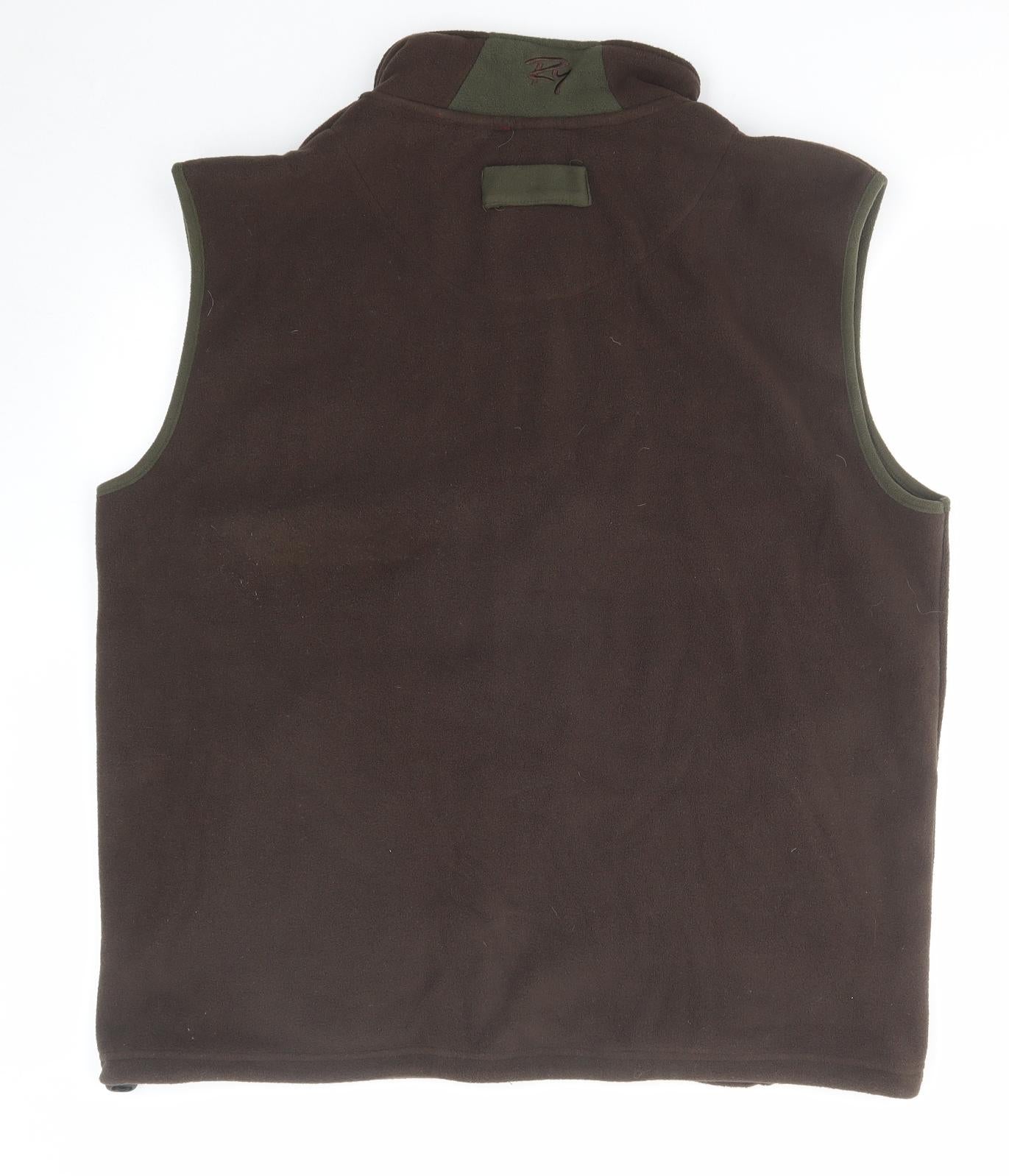 Rydale Mens Brown Gilet Jacket Size 2XL Zip