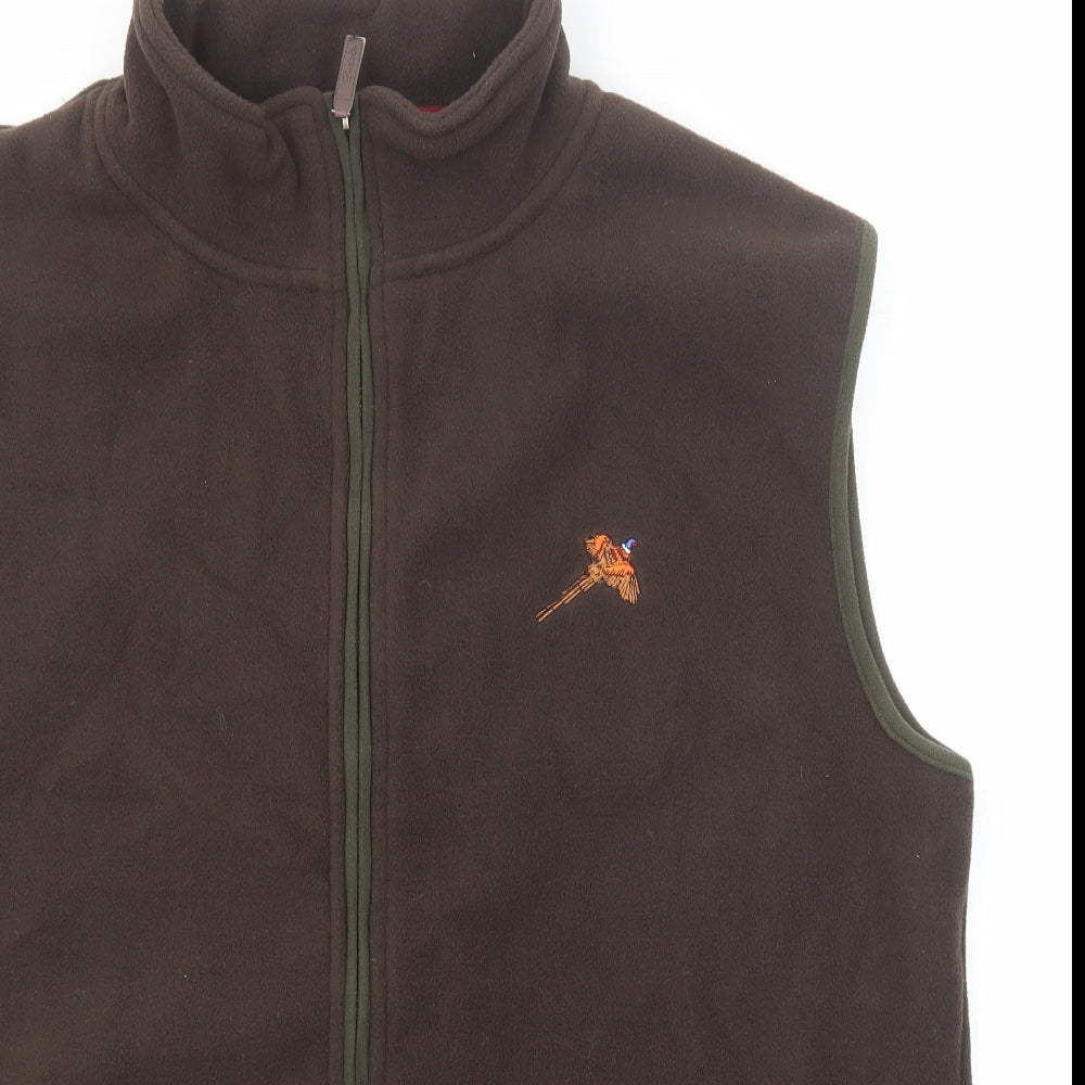 Rydale Mens Brown Gilet Jacket Size 2XL Zip