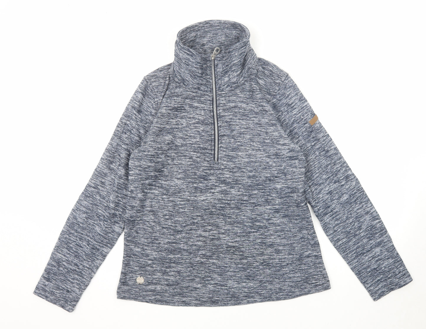 Regatta Womens Blue Polyester Pullover Sweatshirt Size 12 Zip
