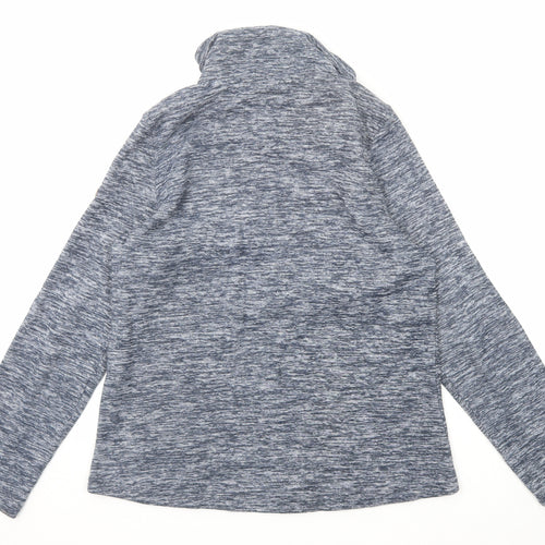 Regatta Womens Blue Polyester Pullover Sweatshirt Size 12 Zip