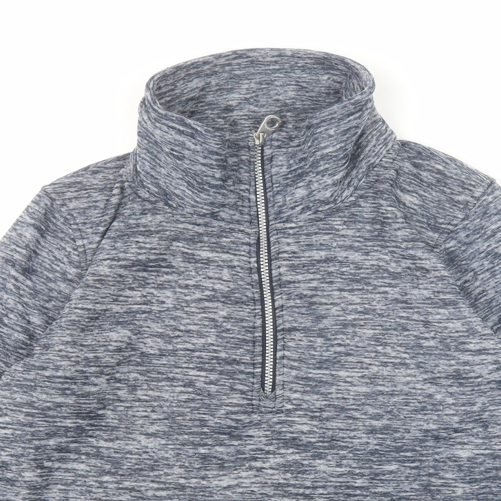 Regatta Womens Blue Polyester Pullover Sweatshirt Size 12 Zip