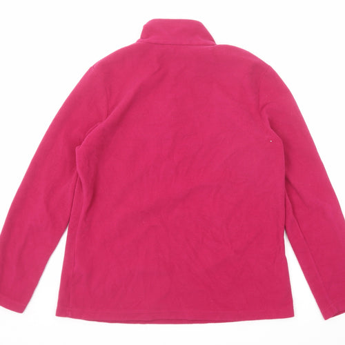 Regatta Womens Pink Polyester Pullover Sweatshirt Size 14 Zip