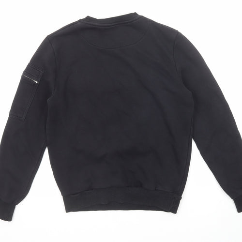 Blood Brother Mens Black Cotton Pullover Sweatshirt Size S