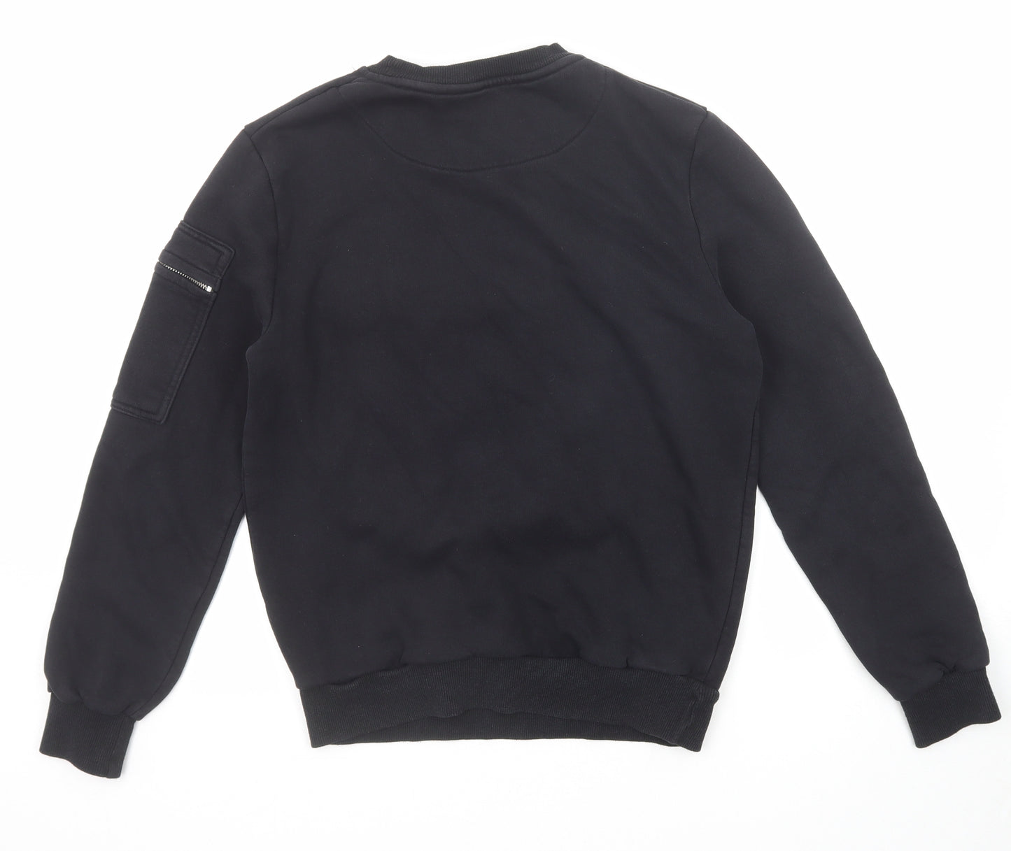 Blood Brother Mens Black Cotton Pullover Sweatshirt Size S