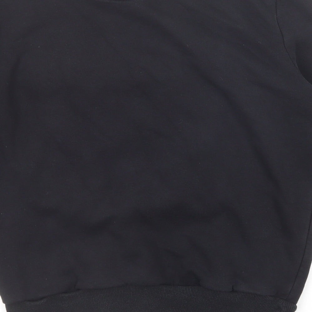 Blood Brother Mens Black Cotton Pullover Sweatshirt Size S