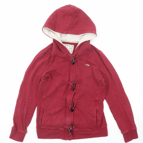 Element Womens Red Cotton Jacket Size M Zip