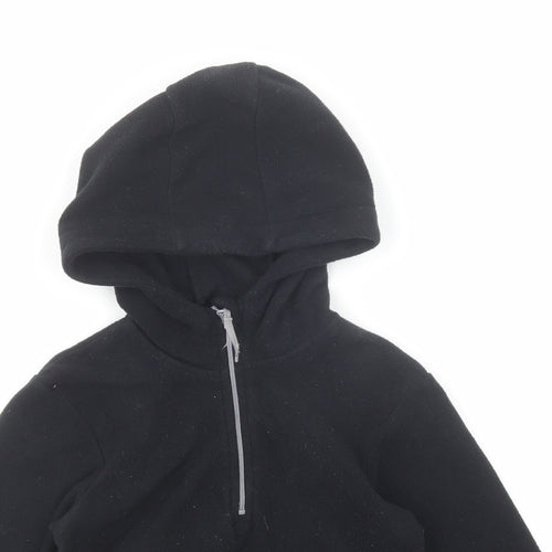 Mountain Warehouse Boys Black Polyester Pullover Hoodie Size 3-4 Years Zip