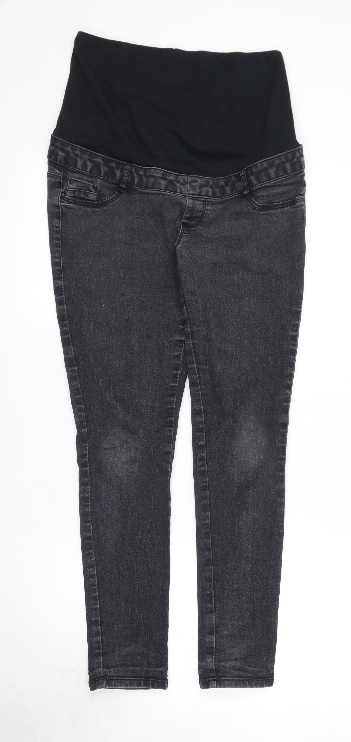 Dorothy Perkins Womens Black Cotton Skinny Jeans Size 8 L27.5 in Regular