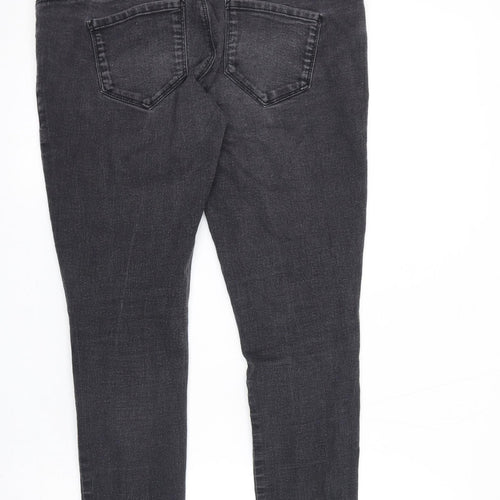Dorothy Perkins Womens Black Cotton Skinny Jeans Size 8 L27.5 in Regular