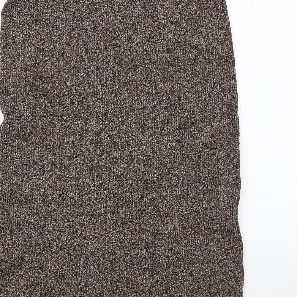 Pull&Bear Womens Brown Cotton Bandage Skirt Size S