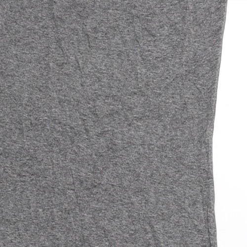 New Look Womens Grey Viscose Shift Size 12 Round Neck Pullover - Chain Detail on Neckline