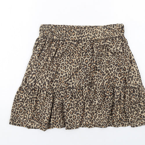 Nasty Gal Womens Brown Animal Print Polyester Tutu Skirt Size 6 - Leopard pattern