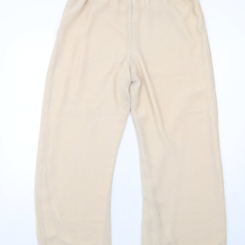 FOSBY Womens Beige Polyester Trousers Size 16 Regular