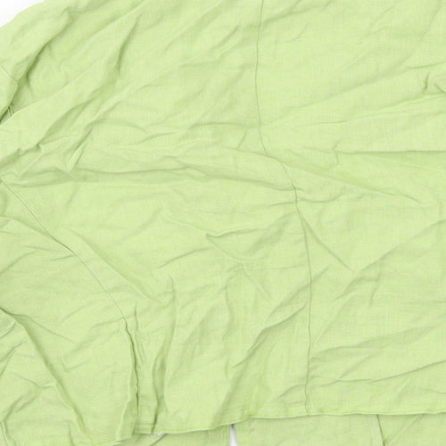 Per Una Womens Green Jacket Size 18 Button