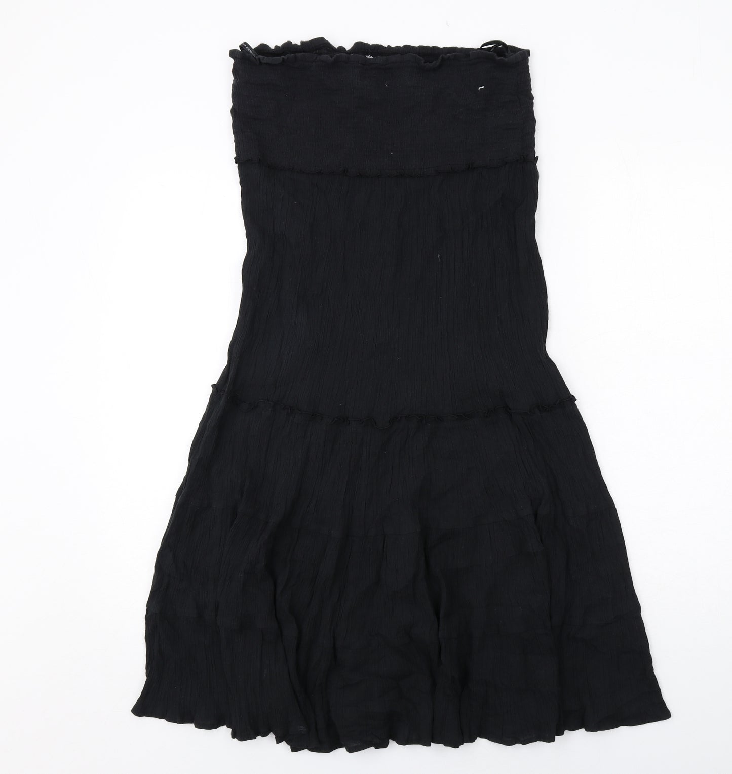 Dorothy Perkins Womens Black Cotton A-Line Size 16 Off the Shoulder Pullover