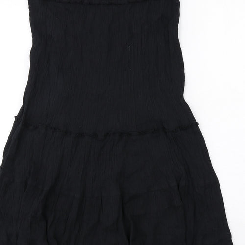 Dorothy Perkins Womens Black Cotton A-Line Size 16 Off the Shoulder Pullover