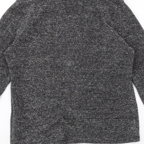 ASOS Womens Grey Polyester Basic Blouse Size 8 High Neck