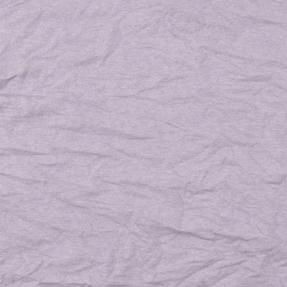 Marks and Spencer Mens Purple Cotton Polo Size 3XL Collared Button