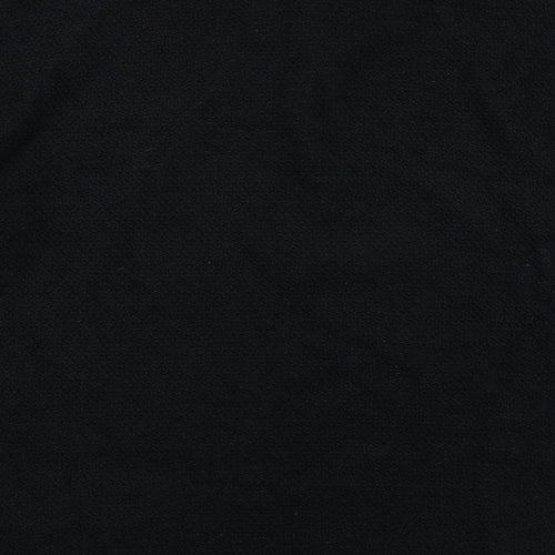 Weird Fish Mens Black Cotton Henley Sweatshirt Size L - 1/4 Zip, Logo