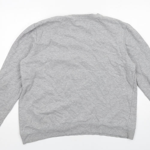 Meraki Mens Grey Cotton Pullover Sweatshirt Size 3XL