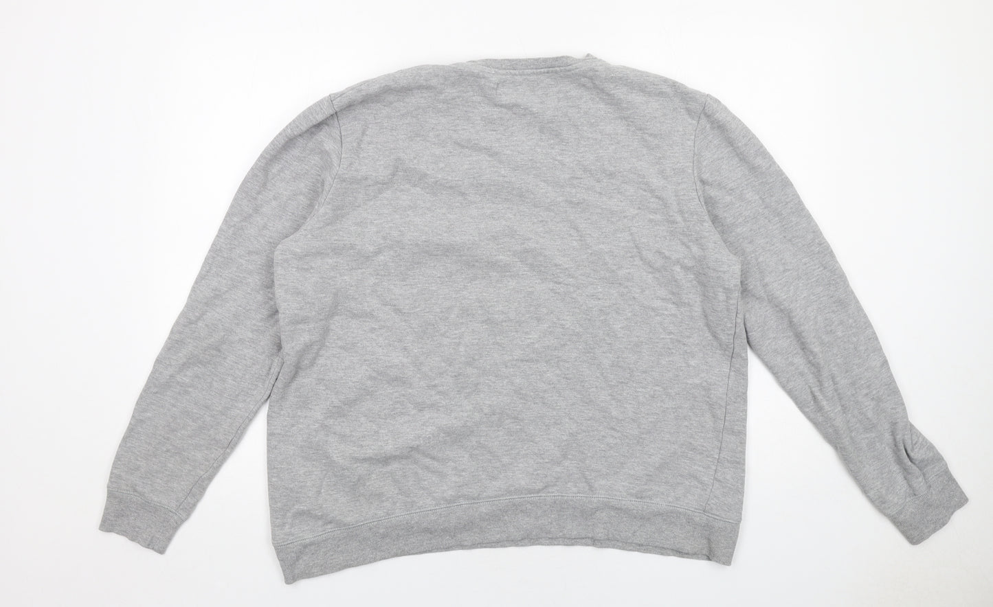 Meraki Mens Grey Cotton Pullover Sweatshirt Size 3XL