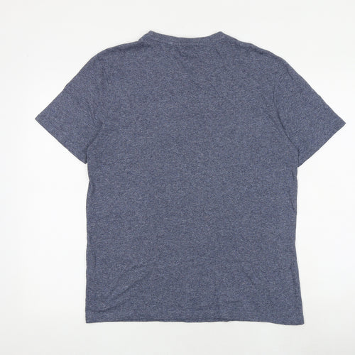 NEXT Mens Blue Cotton T-Shirt Size M Round Neck