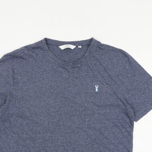 NEXT Mens Blue Cotton T-Shirt Size M Round Neck