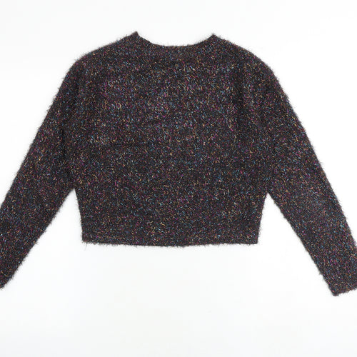 H&M Womens Multicoloured Round Neck Polyester Pullover Jumper Size XS