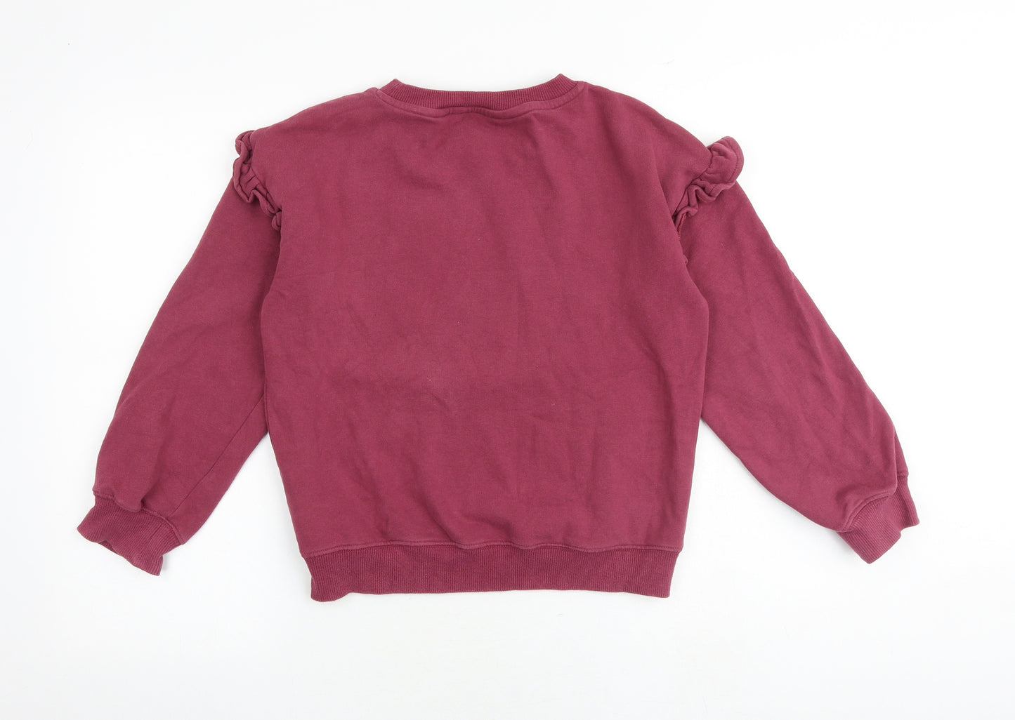 Oasis Girls Pink Cotton Pullover Sweatshirt Size 13 Years Pullover - Lovely