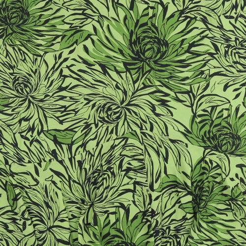 Ann Harvey Womens Green Floral Polyester Trumpet Skirt Size 22 Zip