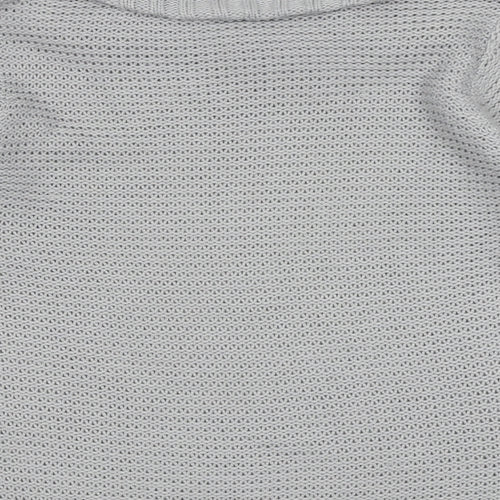 Bonmarché Womens Grey Roll Neck Acrylic Pullover Jumper Size M