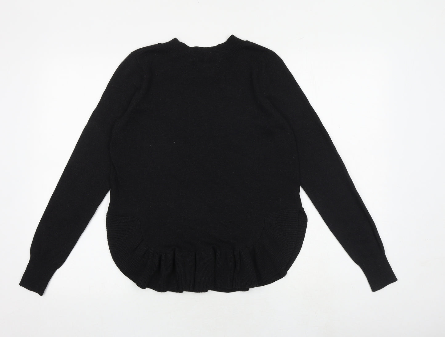 H&M Womens Grey Round Neck Polyester Pullover Jumper Size XS