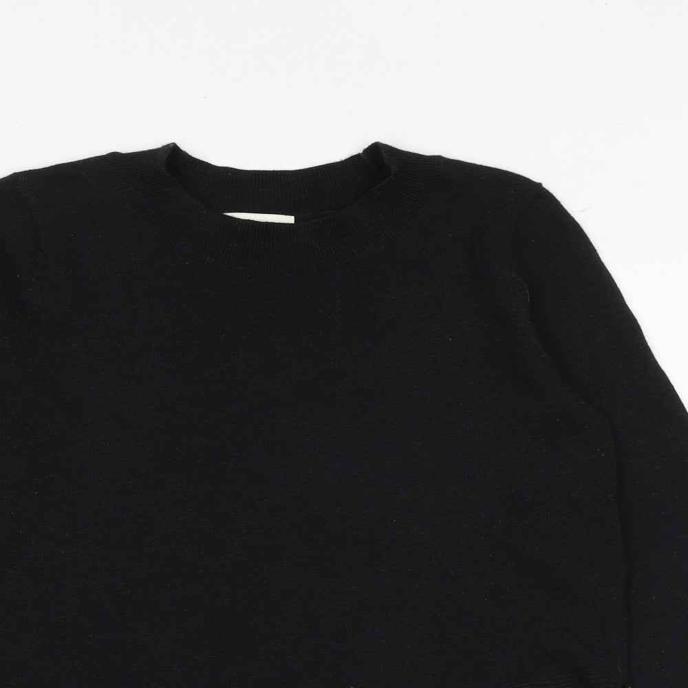 H&M Womens Grey Round Neck Polyester Pullover Jumper Size XS