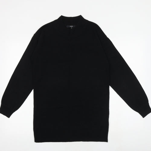 NEXT Womens Black Round Neck Acrylic Pullover Jumper Size XS