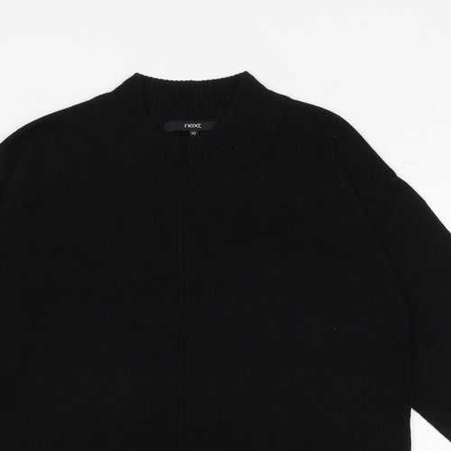 NEXT Womens Black Round Neck Acrylic Pullover Jumper Size XS