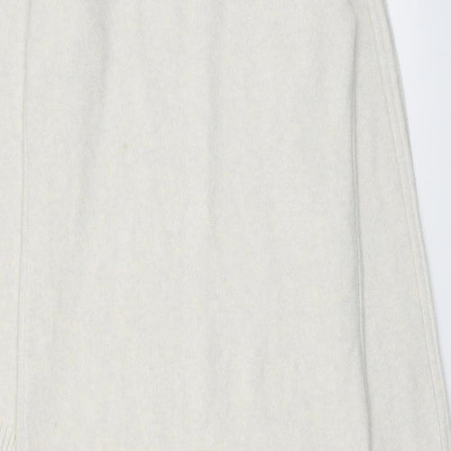 Marks and Spencer Womens Ivory Polyester Jumper Dress Size XS Roll Neck Pullover